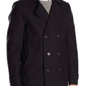 Calvin Klein Men’s Black Coat with Inside Pockets